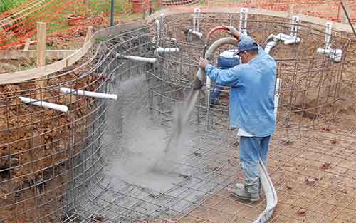 Piscinas de obra con hormigón